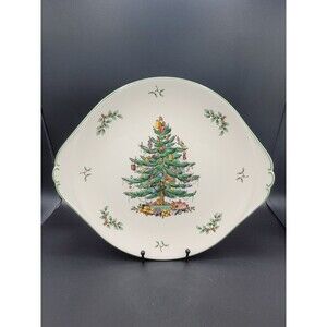 Spode Christmas Tree Handled Serving Plate Platter S3224-L